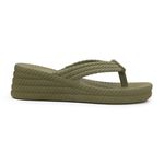 Chinelo Sandalia Feminina Tranças Resistente Verde Militar 