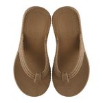 Chinelo Sandalia Feminina Tranças Confort Resistente Caramelo