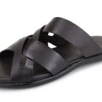 Chinelo Masculino Couro Elegante Classico 106C Café