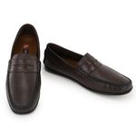 Mocassim Masculino Couro Legitimo Elegante 602C Café