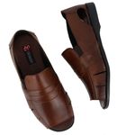 Chinelo Masculino Couro Legitimo Elegante 888M Marrom