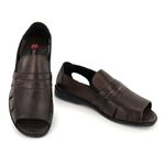 Chinelo Masculino Couro Legitimo Elegante 888C Café
