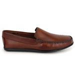 Mocassim Masculino Couro Elegante Classico 608M Marrom