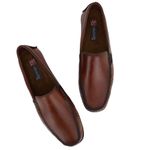 Mocassim Masculino Couro Elegante Classico 608M Marrom