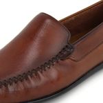 Mocassim Masculino Couro Elegante Classico 608M Marrom