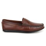 Mocassim Masculino Couro Legitimo Elegante 602M Marrom