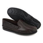Sapatilha Masculino Couro legitimo Elegante 402C Café