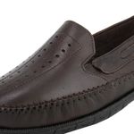 Sapatilha Masculino Couro legitimo Elegante 402C Café