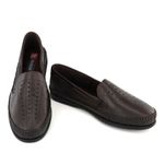 Sapatilha Masculino Couro legitimo Elegante 402C Café