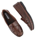 Sapatilha Masculino Couro Elegante Casual 405M Marrom