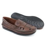 Sapatilha Masculino Couro Elegante Casual 405M Marrom