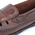 Sapatilha Masculino Couro Elegante Casual 405M Marrom