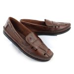 Sapatilha Masculino Couro Elegante Casual 405M Marrom
