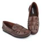 Sapatilha Masculino Couro Elegante Casual 405M Marrom