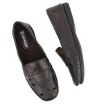 Sapatilha Masculino Couro Elegante Casual 405C Café