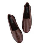 Sapatilha Masculino Couro legitimo Elegante 402M Marrom