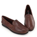Sapatilha Masculino Couro legitimo Elegante 402M Marrom