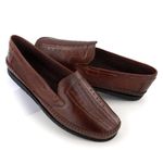 Sapatilha Masculino Couro legitimo Elegante 402M Marrom