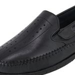 Sapatilha Masculino Couro legitimo Elegante 402P Preto