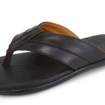 Chinelo Masculino Couro Elegante Classico 105C Café