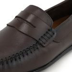 Mocassim Masculino Couro Legitimo Elegante 602C Café