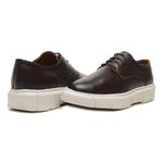 Sapato Social Masculino Couro Legitimo Elegante 12700C Cafe