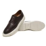 Sapato Social Masculino Couro Legitimo Elegante 12700C Cafe