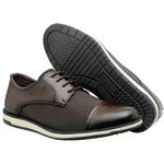 Sapato Social Masculino Sintetico Elegante 20020C Cafe