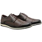 Sapato Social Masculino Sintetico Elegante 20010C Cafe