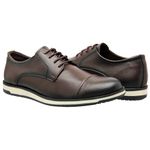 Sapato Social Masculino Sintetico Elegante 20010C Cafe