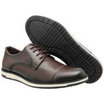 Sapato Social Masculino Sintetico Elegante 20010C Cafe