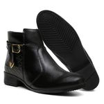 Bota VL Lisa Zíper Lateral Cor Preto