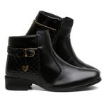 Bota VL Lisa Zíper Lateral Cor Preto