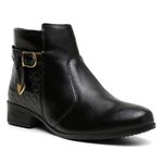Bota VL Lisa Zíper Lateral Cor Preto