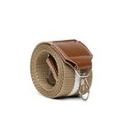 Bolsa 3 Ziper Lona Alça Ajustável Removível Cor Bege