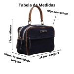 Bolsa Alça Lona Ajustável Removível Cor Marinho