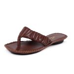 Chinelo De Couro Cor Havana - 12185.2