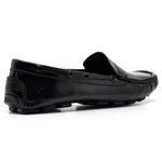 Mocassim Couro Cor Preto Verniz QeA 