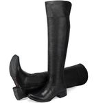 Bota CL cano alto couro premium cor preto 