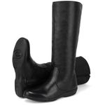 Bota CL cano alto couro legitimo montaria cor preto 