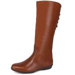 Bota CL cano alto couro legitimo montaria cor Marrom 