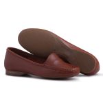 Mocassim De Couro Cor Caramelo 24000 QeA 