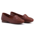Mocassim De Couro Cor Caramelo 24000 QeA 