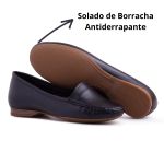 Mocassim De Couro Cor Preto 24000 QeA 