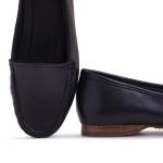 Mocassim De Couro Cor Preto 24000 QeA 