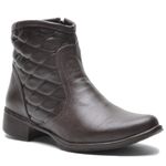 Bota CL cano curto Couro Legitimo Cor Café Marrom