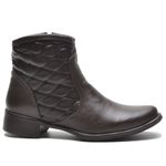 Bota CL cano curto Couro Legitimo Cor Café Marrom