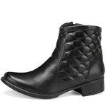 Bota CL cano curto Couro Legitimo Cor Preto 
