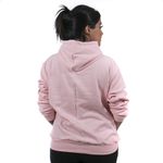 Moletom Canguru Com Capuz Feminino Cor Rosa Bebê