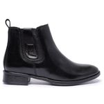 Bota Feminina Couro Legítimo Cor Preto 5840 FER